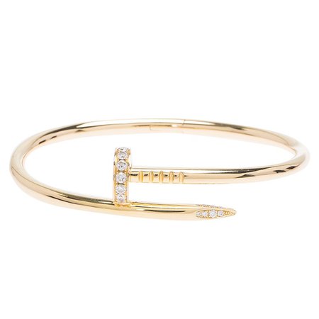 Cartier nail bracelet (gold w diamonds)