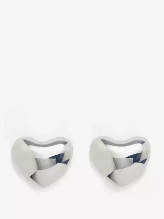 Silver Voluptuous Heart small sterling-silver earrings | Annika Inez | MATCHESFASHION US