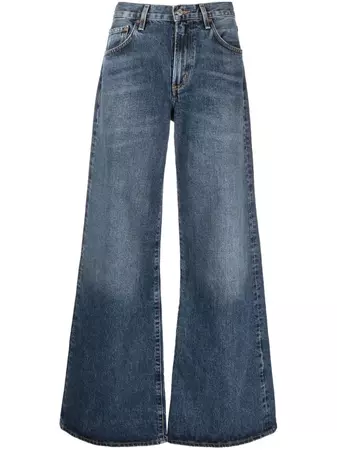 AGOLDE Clara organic-cotton Flared Jeans - Farfetch