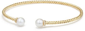 Solari Pearl Bracelet with Diamonds in 18K Gold