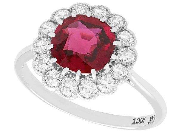 Unheated Ruby Engagement Ring | AC Silver