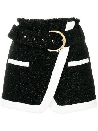 Balmain Short Belted Skirt - Farfetch