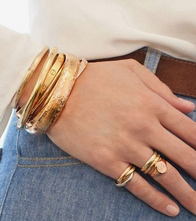 bracelets and rings