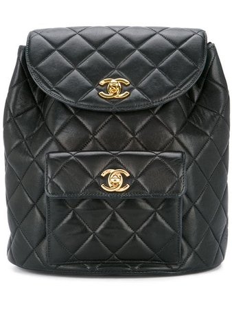 Chanel Vintage quilted chained backpack