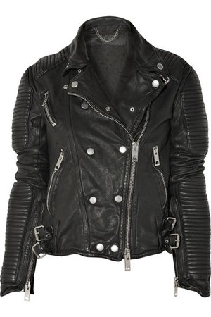 Burberry | Quilted leather biker jacket | NET-A-PORTER.COM