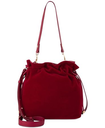 INC International Concepts Binxee Velvet Bucket Bag, Created for Macy's & Reviews - Handbags & Accessories - Macy's