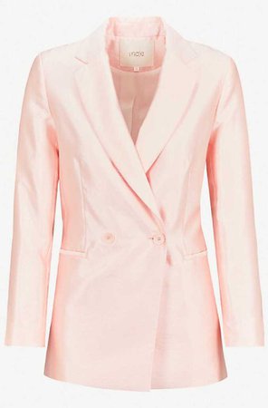 MAJE double-breasted woven blazer