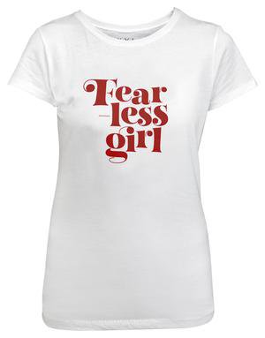 Fearless Girl Youth Graphic Tee - White – Skylar Yoo