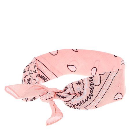 Paisley Bandana Headwrap - Light Pink | Icing US