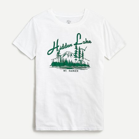 J.Crew: Forest Scene T-shirt For Women white