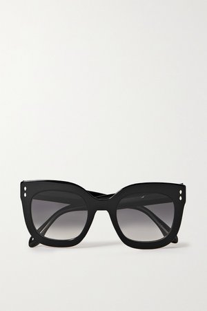 Black D-frame acetate sunglasses | Isabel Marant | NET-A-PORTER