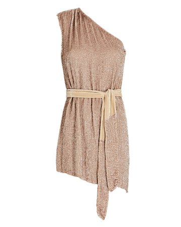 Retrofête Ella One-Shoulder Sequin Dress | INTERMIX®
