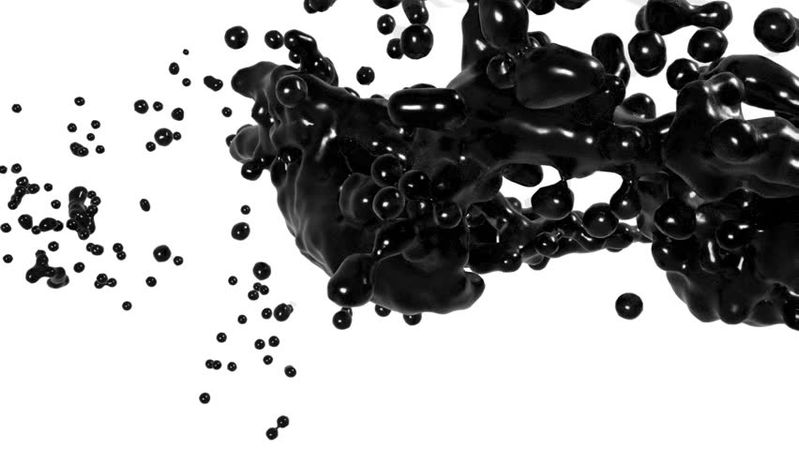 black liquid stock photo