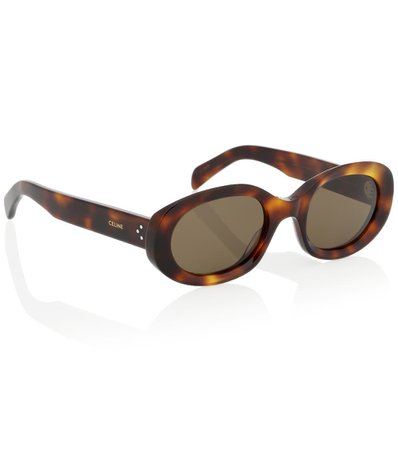 CELINE EYEWEAR Oval acetate sunglasses