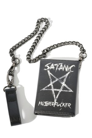 Satanic Motherfucker - Trifold Chain Wallet – Blackcraft Cult