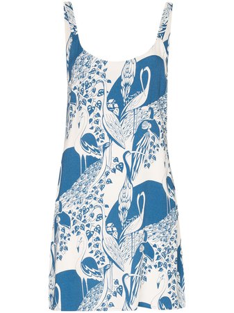 Reformation Puglia flamingo-print Mini Dress - Farfetch