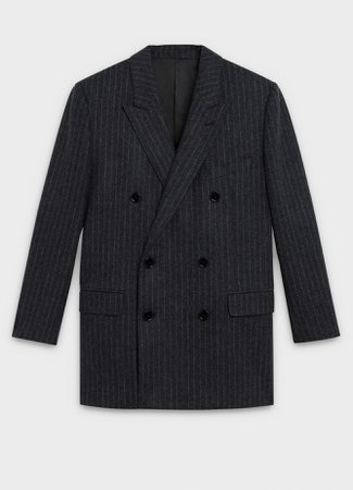 rectangle jacket in striped wool | CELINE Official Website