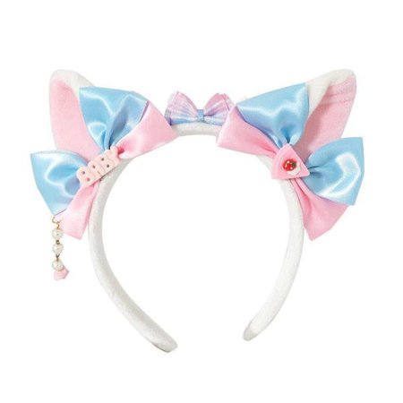 Cotton Candy Lolita Cat Ear Headband Hair Accessory DDLG Playground