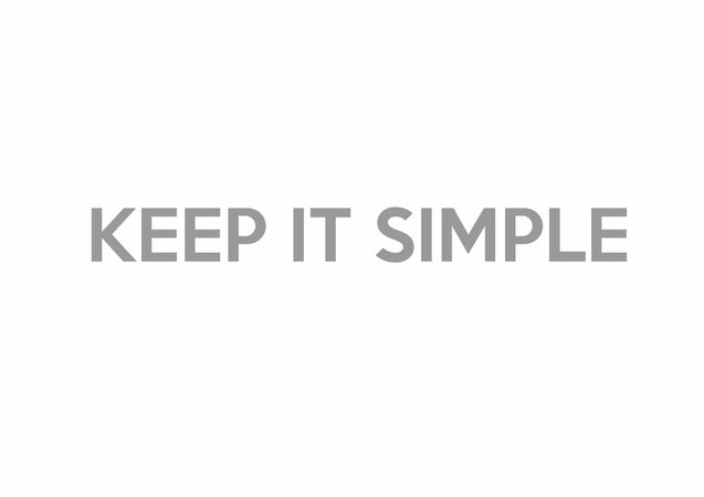 keep it simple text