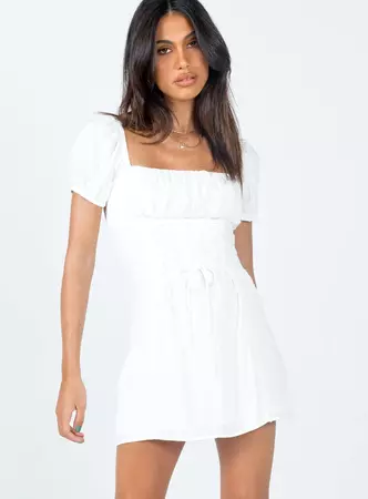 Fauci Mini Dress White