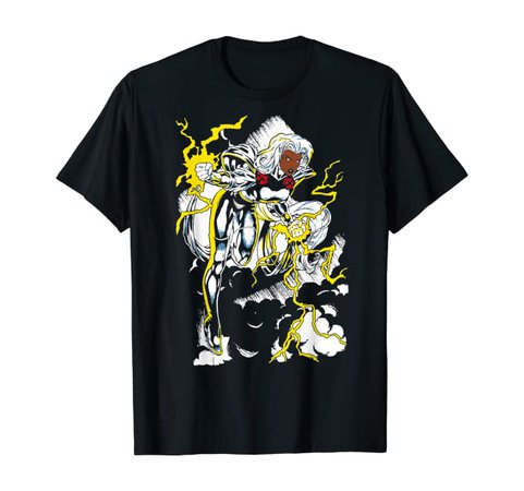 Amazon.com: Marvel X-Men Storm Action Pose Retro Graphic T-Shirt T-Shirt: Clothing