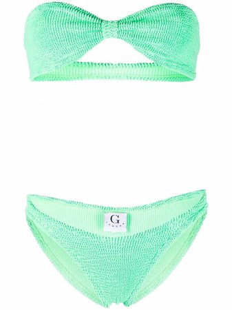 Hunza G Jean Strapless Bikini Set - Farfetch