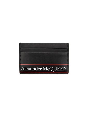 Alexander McQueen Logo Leather Card Holder | SaksFifthAvenue