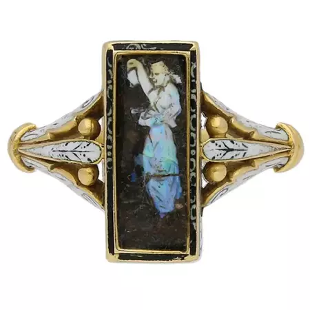 Carved Opal Ring Attributed to Wilhelm Schmidt for Giuliano For Sale at 1stDibs | wilhelm schmidt opal, schmidt thumb ring, giuliano schmidt