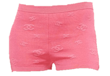 chanel pink shorts