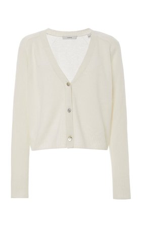 Vince Ribbed-Knit Cashmere Cardigan