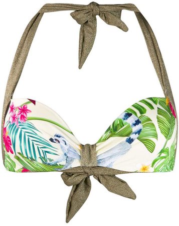 printed Emanuelle bikini top