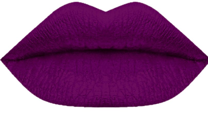dark purple matte lip