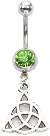 Amazon.com: Irish Celtic Knot Belly Ring Piercing. Bohemian Handmade Jewellery. Navel Ring. Body Piercing. Hippie Body Jewelry.Belly Button Ring.: Jewelry