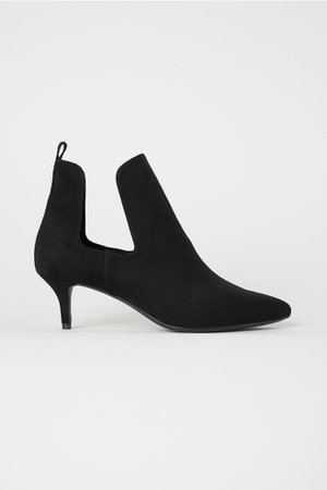 Open-sided Ankle Boots - Black - Ladies | H&M US