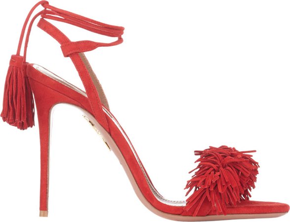 red altuzarra fringe heels - Google Search