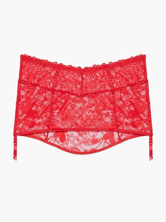 Lovestruck Lace Garter Skirt in Red | SAVAGE X FENTY France