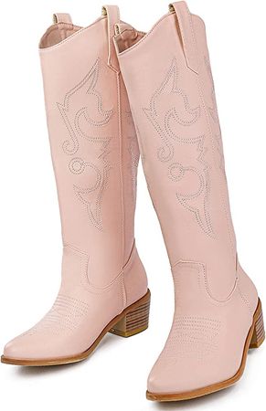 pink cow girl boots
