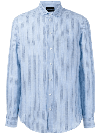 Armani, striped long-sleeve shirt