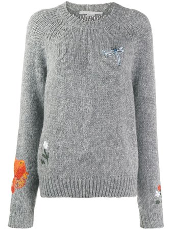 Stella McCartney Animal And Floral Print Motifs Sweater | Farfetch.com