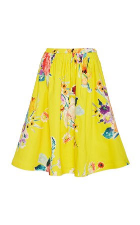 Ralph Lauren Emilia Floral Cotton-Blend Skirt