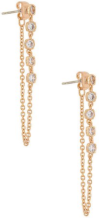 Chain & Crystal Earrings