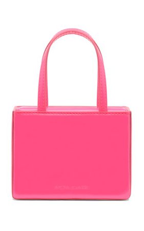 Super Amini Giorgia Patent Leather Top Handle Bag By Amina Muaddi | Moda Operandi