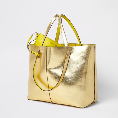 Gold metallic beach tote bag - Shopper & Tote Bags - Bags & Purses - women