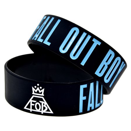 1PC Fall Out Boy Rock Style Band Silicone Wristband for Music Fans-in Charm Bracelets from Jewelry & Accessories on AliExpress - 11.11_Double 11_Singles' Day