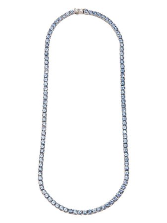Hatton Labs 18kt white gold white diamond necklace - FARFETCH