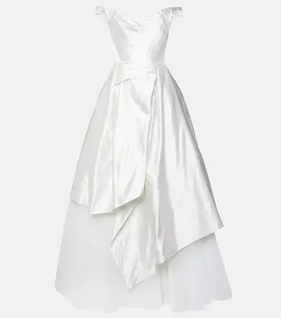 Bridal Nebula Silk Gown in White - Vivienne Westwood | Mytheresa
