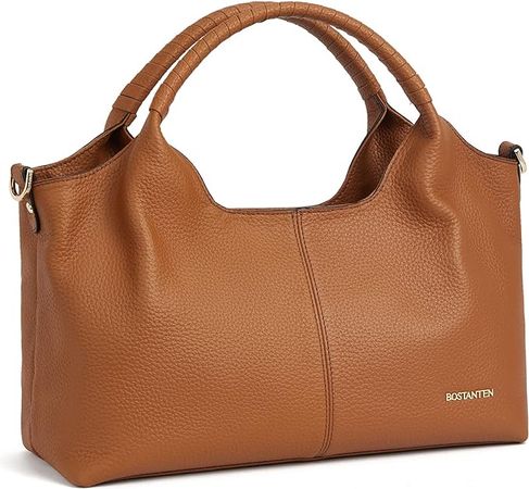 Amazon.com: BOSTANTEN Genuine Leather Purses for Women Designer Handbags Crossbody Shoulder Bags Top Handle Satchel Blue : Clothing, Shoes & Jewelry