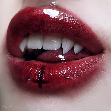 Bloody lips bloody fangs
