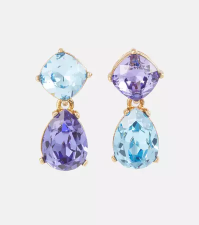 Oscar de la Renta - Gallery embellished earrings | Mytheresa