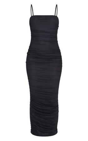 black spaghetti strap dress